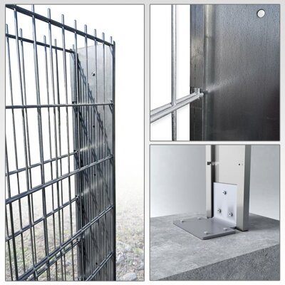 Gabiónový plot ELEGANT, pozinkovaný, na&nbsp;múrik