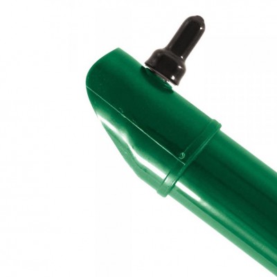 Plotová vzpera IDEAL (Zn + PVC), okrúhly profil, vonk. Ø 48 mm - zelená