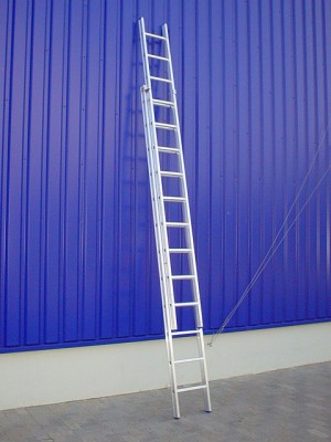 Dvojdielny výsuvný hliníkový PROFI rebrík
