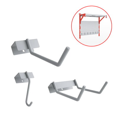 Háky na lištu police Flexi