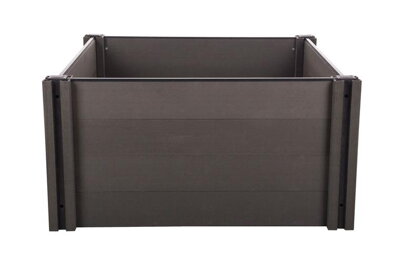 Vyvýšený záhon G21 Crop 106 x 106 x 54, WPC, Eben