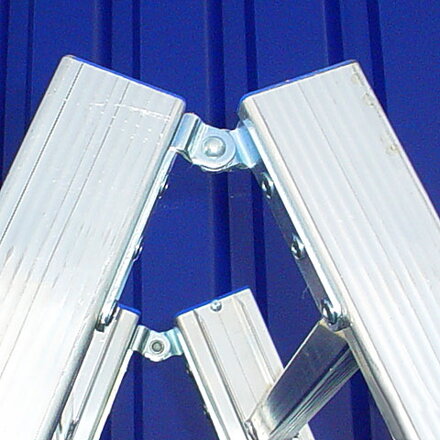 Štafle - dvojitý hliníkový PROFI rebrík