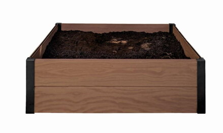 Vyvýšený záhon Keter Maple Square hnedý