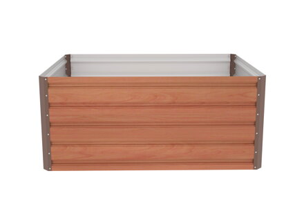 Vyvýšený záhon G21 Daisy 120 x 90 x 52 cm, plechový, hnedý