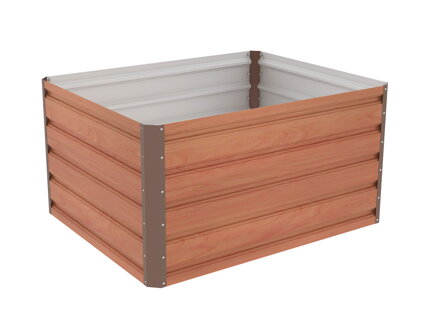 Vyvýšený záhon G21 Daisy 100 x 80 x 52 cm, plechový, hnedý