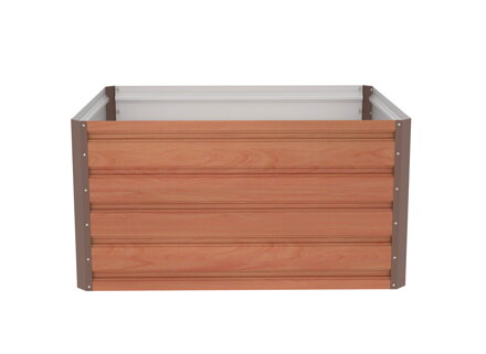 Vyvýšený záhon G21 Daisy 100 x 80 x 52 cm, plechový, hnedý