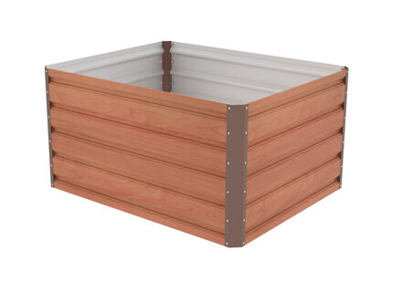 Vyvýšený záhon G21 Daisy 100 x 80 x 52 cm, plechový, hnedý