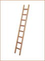 Jednodielny drevený rebrík
