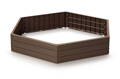 Vyvýšený záhon Prosperplast BASE WOODY hnedý 148 cm