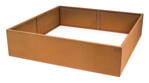 Vyvýšený záhon G21 132 x 32 x 132 cm, Corten
